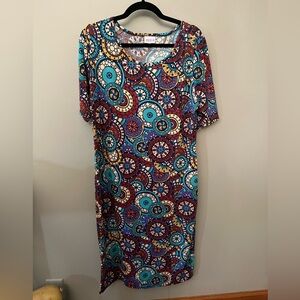 LuLaRoe Julia - 2XL Medallion Print